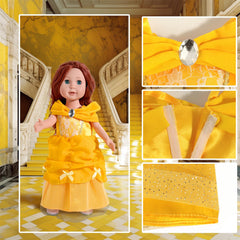 Princess dresses for 18 inch dolls by WONDOLL