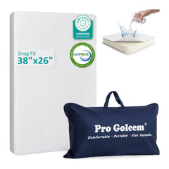 Pro Goleem pack and play mattress 38x26 white