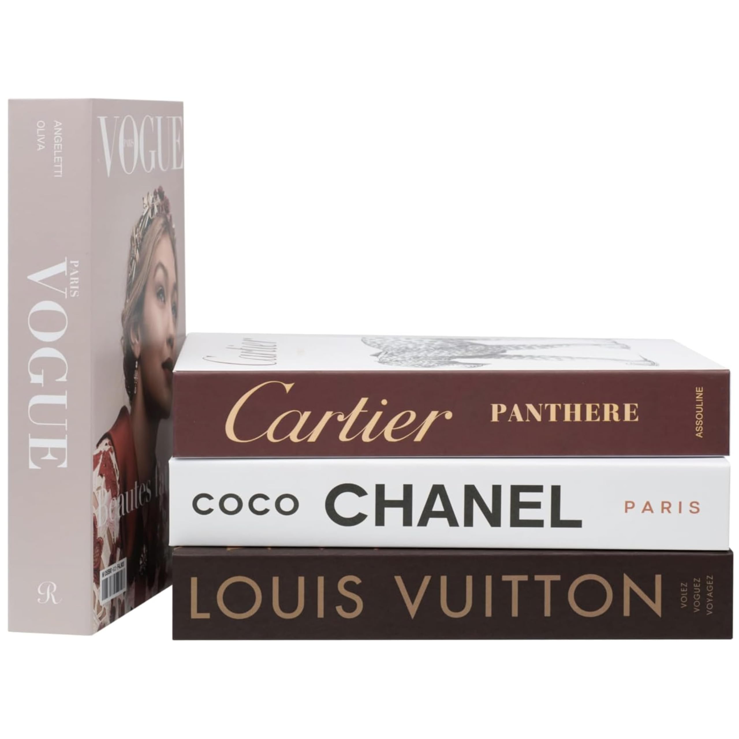 PROBENEX Luxe Large 4pcs faux decorative books set