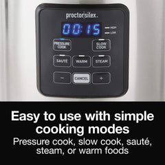 Simplicity 4-in-1 cooker browning sautéing in nonstick pot