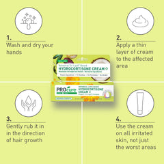 Hydrocortisone cream 1% PROcure Calendula Coconut Oil product
