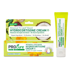 PROcure Max Strength Hydrocortisone Cream 1% Calendula Coconut Oil tube