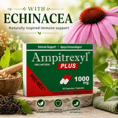 Ampitrexyl Plus Antioxidant Capsules 1000 mg bottle on label