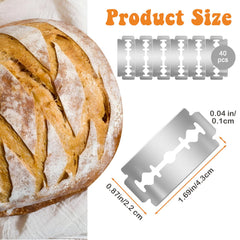 Ptwola bread lame blades size 1.69 x 0.87 x 0.04 inches