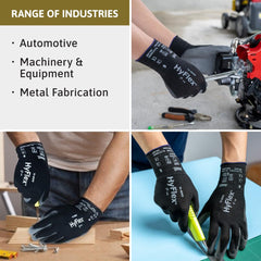 PU coated knitted gloves for precision work