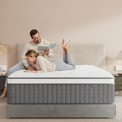 PUBPLON mattress queen size 12 inch hybrid with gel memory foam