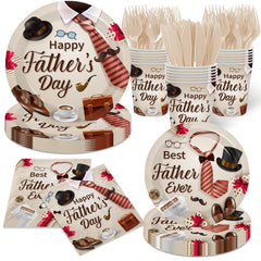 pugipien Fathers Day decorations tableware kit image