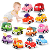 12 piece pull back cars set for toddlers