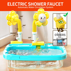 Pupu Pig Water Table electric faucet detail