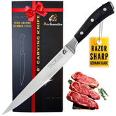 Pure Generation 8 inch carving knife blade with ergonomic handle