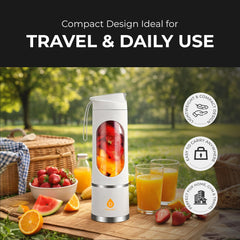 Compact 15.2 oz Pursonic blender cup designed for travel
