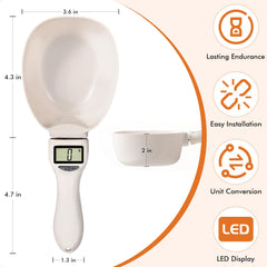 Pushy 2pcs digital measuring spoon set for kitchen use