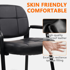 CLATINA guest chair no wheels for stationary use
