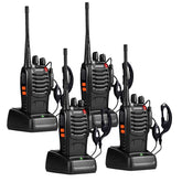 pxton walkie talkies long range for adults with earpieces
