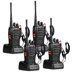 pxton walkie talkies long range for adults with earpieces