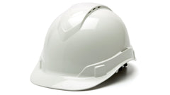 Pyramex Ridgeline cap style hard hat front view white