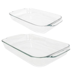 Pyrex 233 clear glass baking dish from set