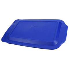 Two-pack Lagoon Blue Pyrex lids compatible with 233 3-quart