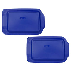 Pyrex 233-PC Lagoon Blue replacement lids for 3-quart dish