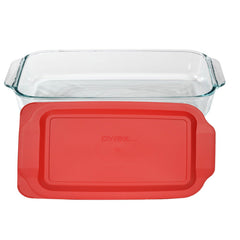 233-PC red lid for Pyrex 3qt dish