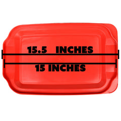 Red Pyrex lid matching standard 233 3-quart dish