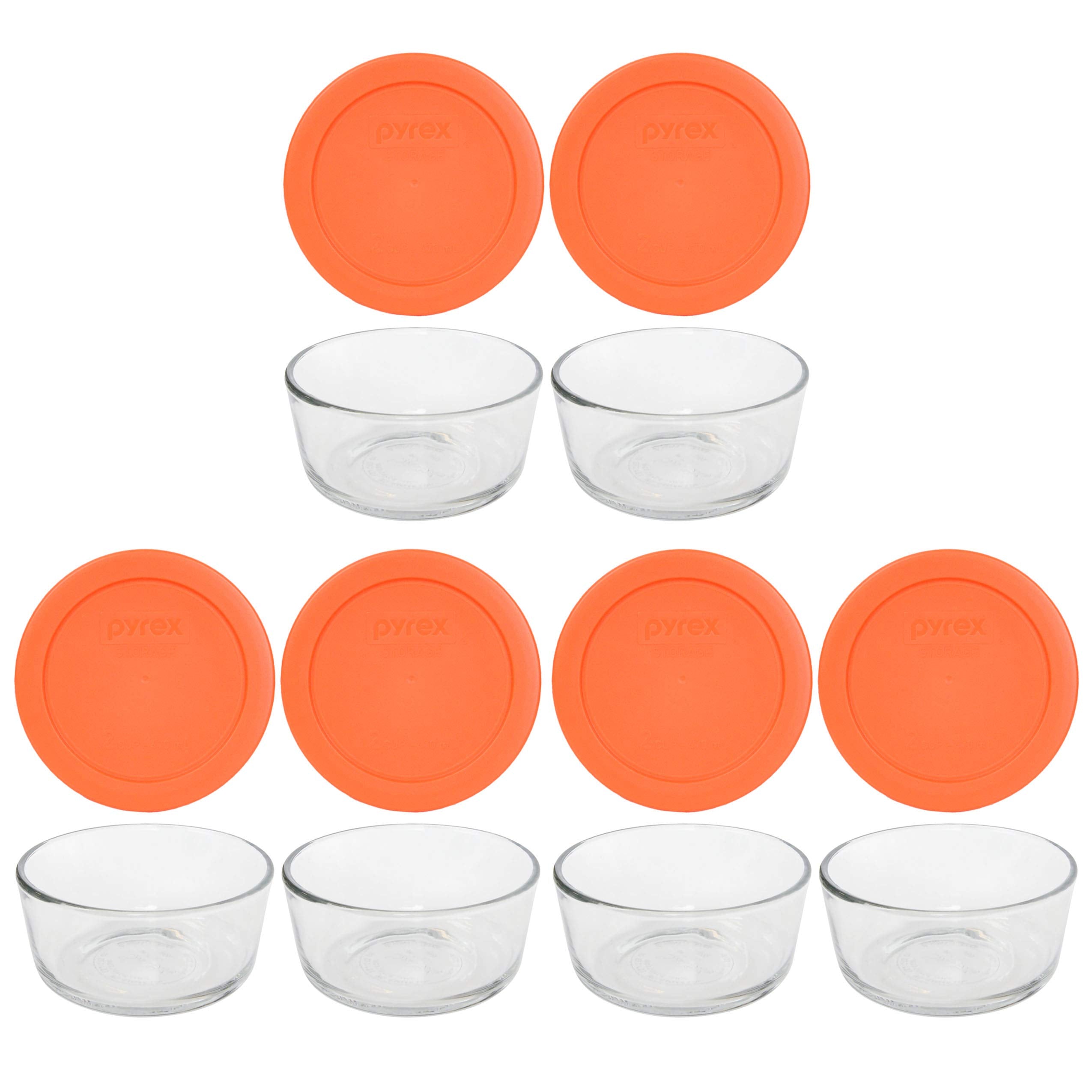Pyrex 7200 2 cup glass bowls