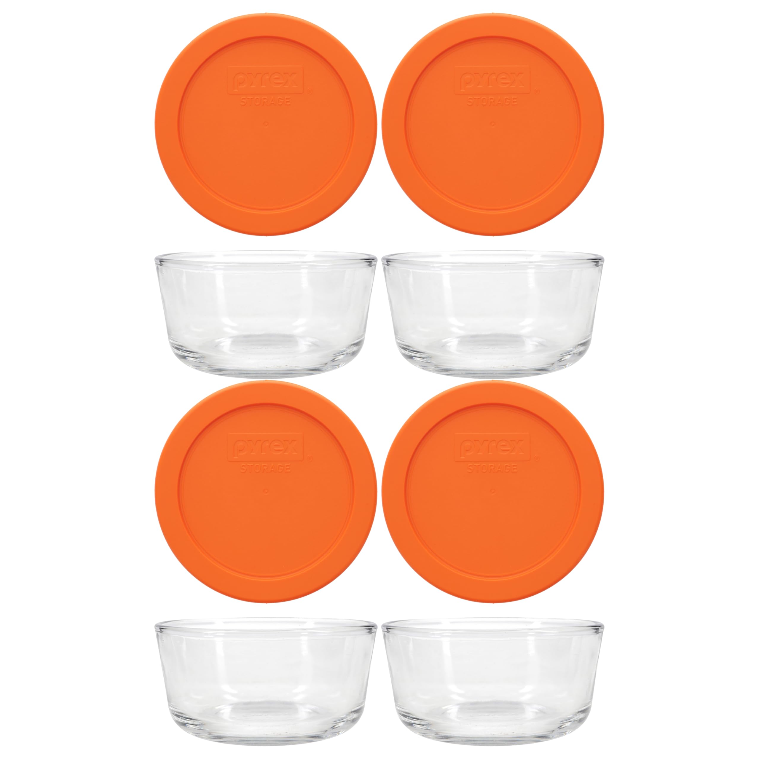 Pyrex 7200 2-Cup Glass Bowls