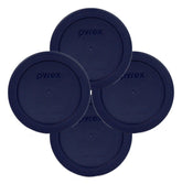 Pyrex 7200-PC 2-Cup blue lid four pack