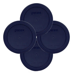 Pyrex 7200-PC 2-Cup blue lid four pack