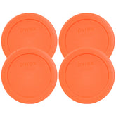 Pyrex 7200-PC round lid orange for 2 cup glass bowls