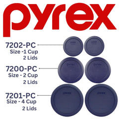 Pyrex 4-Cup lid 7201-PC blue