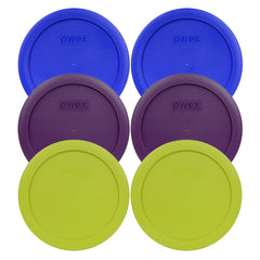 Pyrex 7201-PC 4 Cup lids light blue set