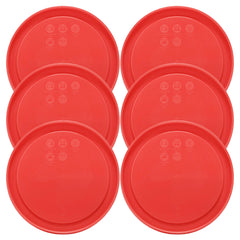 Six-pack red replacement lids for Pyrex 7201-PC 4-Cup bowl