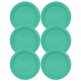 Six-pack Pyrex 7202-PC 1-Cup Green Food Storage Replacement Lids