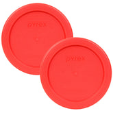 Pyrex 7202-PC 1-Cup Red Plastic Food Storage Lids