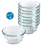 Pyrex bakeware clear custard cups 6-ounce set of 8