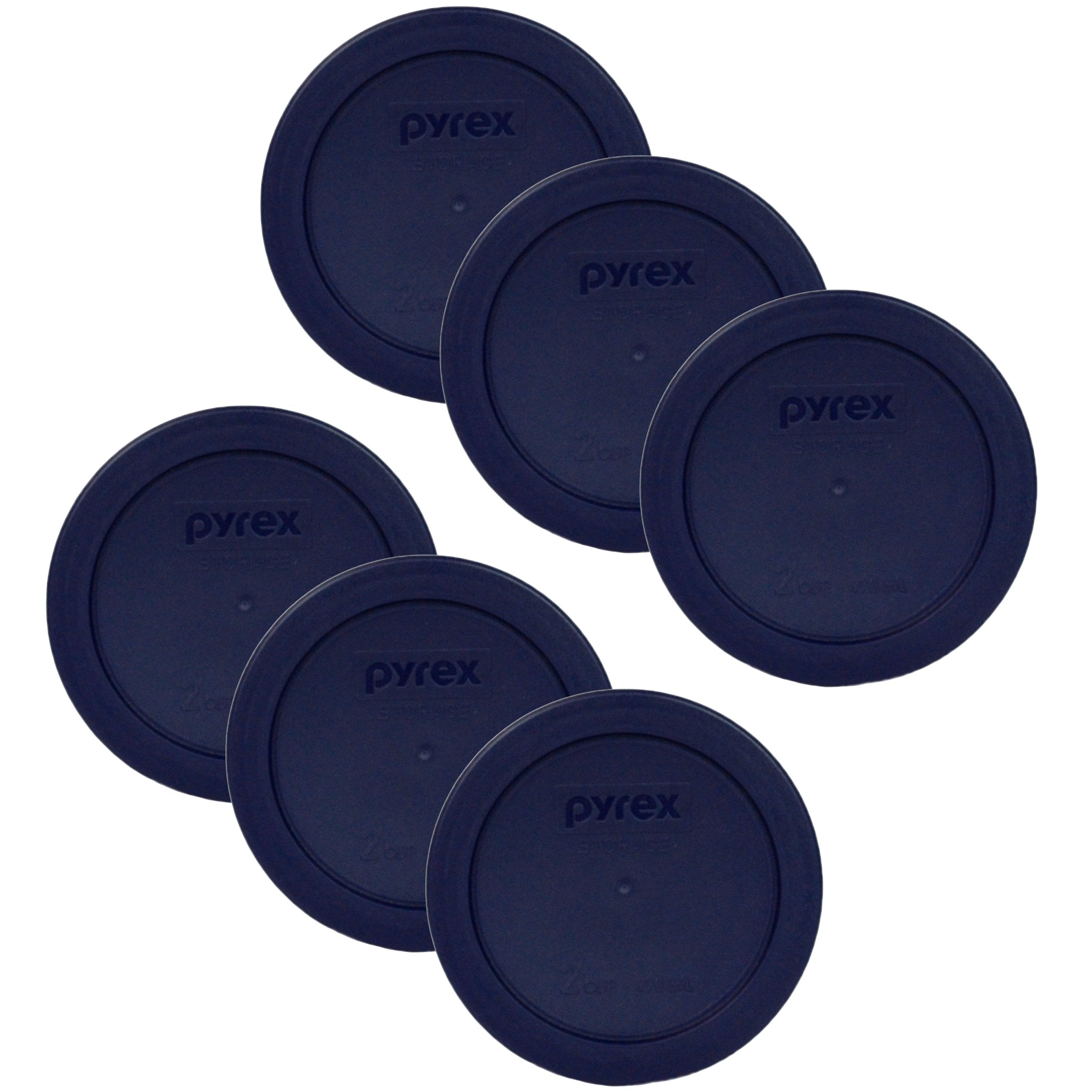 Pyrex blue 2 cup round storage cover 7200-PC for glass bowls