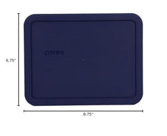 Blue Pyrex 6 cup replacement lid 7211-PC 2-pack