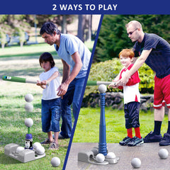 QDRAGON 2 in 1 T Ball Set with automatic pitching machine product image