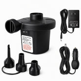 QEOCP Electric Air Mattress Pump with dual power adapters