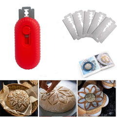 Retractable bread scoring tool with stainless steel blade by qifuwanjingfeng