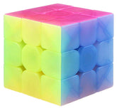 Qiyi Warrior W 3x3x3 Jelly Speed Cube stickerless close up