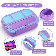 QQKO lunch box with animal food picks included