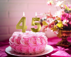 Quality wax smokeless non-toxic 45 candle set
