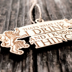 quarter inch thick ornament made in texas