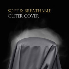 Hidden zipper curved pillowcase for secure fit