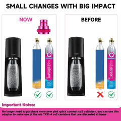 GURUDAR quick connect CO2 adapter close up