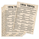 QUPT 50th birthday games 5x7 inch cards