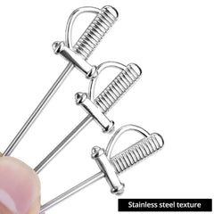 Reusable stainless steel cocktail picks by QWORK for parties