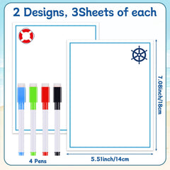 Magnet size approx 7 x 5.5 inches for stateroom doors and refrigerators